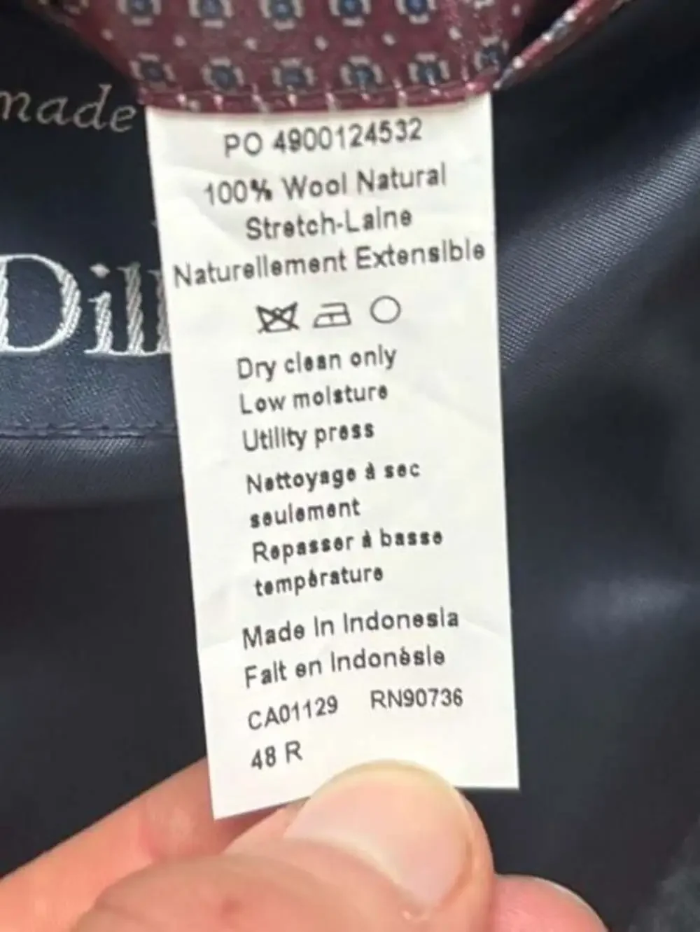 Ralph Ralph Lauren Windowpane Plaid Sport Coat Made Expressly for Dillard's